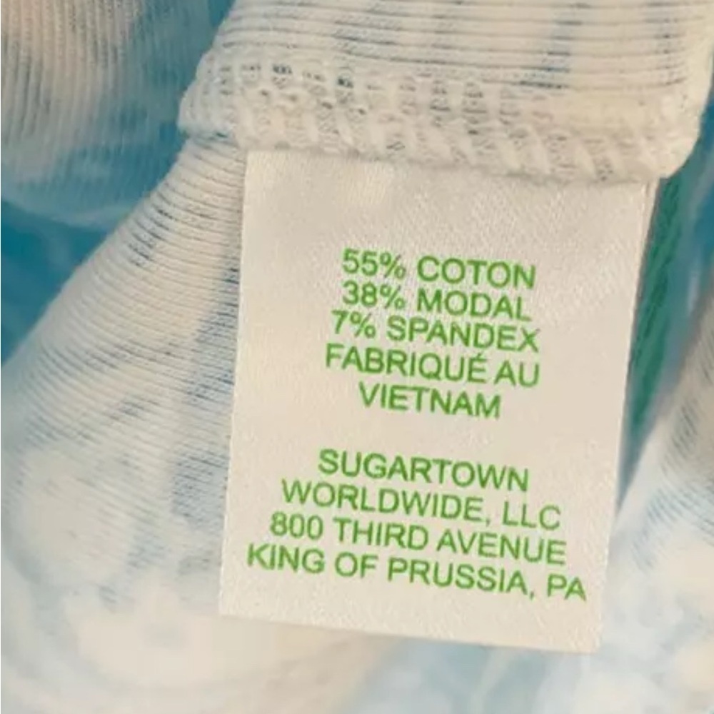 NWT Lilly Pulitzer Reema Polo Top Long Sleeve Resort White Took Me By Sunrise XS - Picture 5 of 6